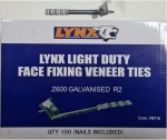 Lynx L/Duty Galv Tie with Nail(150/box)